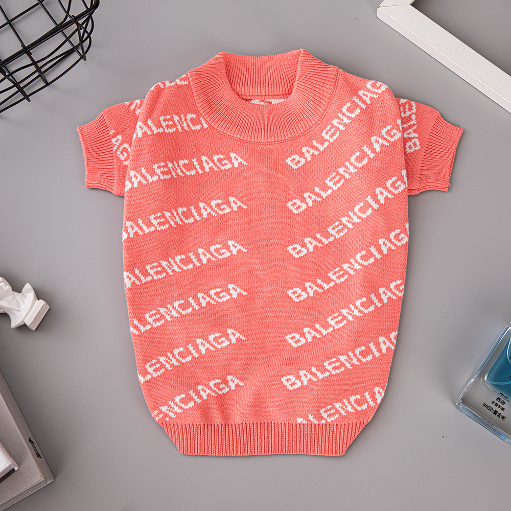 Free Shipping! Balen Style Luxury Dog Sweater – Designer High-Fashion Pet Knitwear | Wholesale & OEM/ODM Available