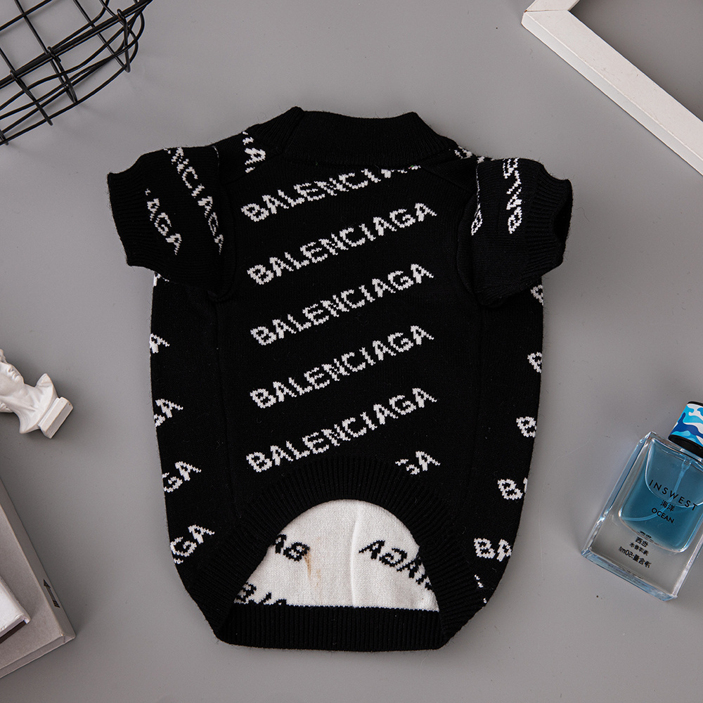 Free Shipping! Balen Style Luxury Dog Sweater – Designer High-Fashion Pet Knitwear | Wholesale & OEM/ODM Available