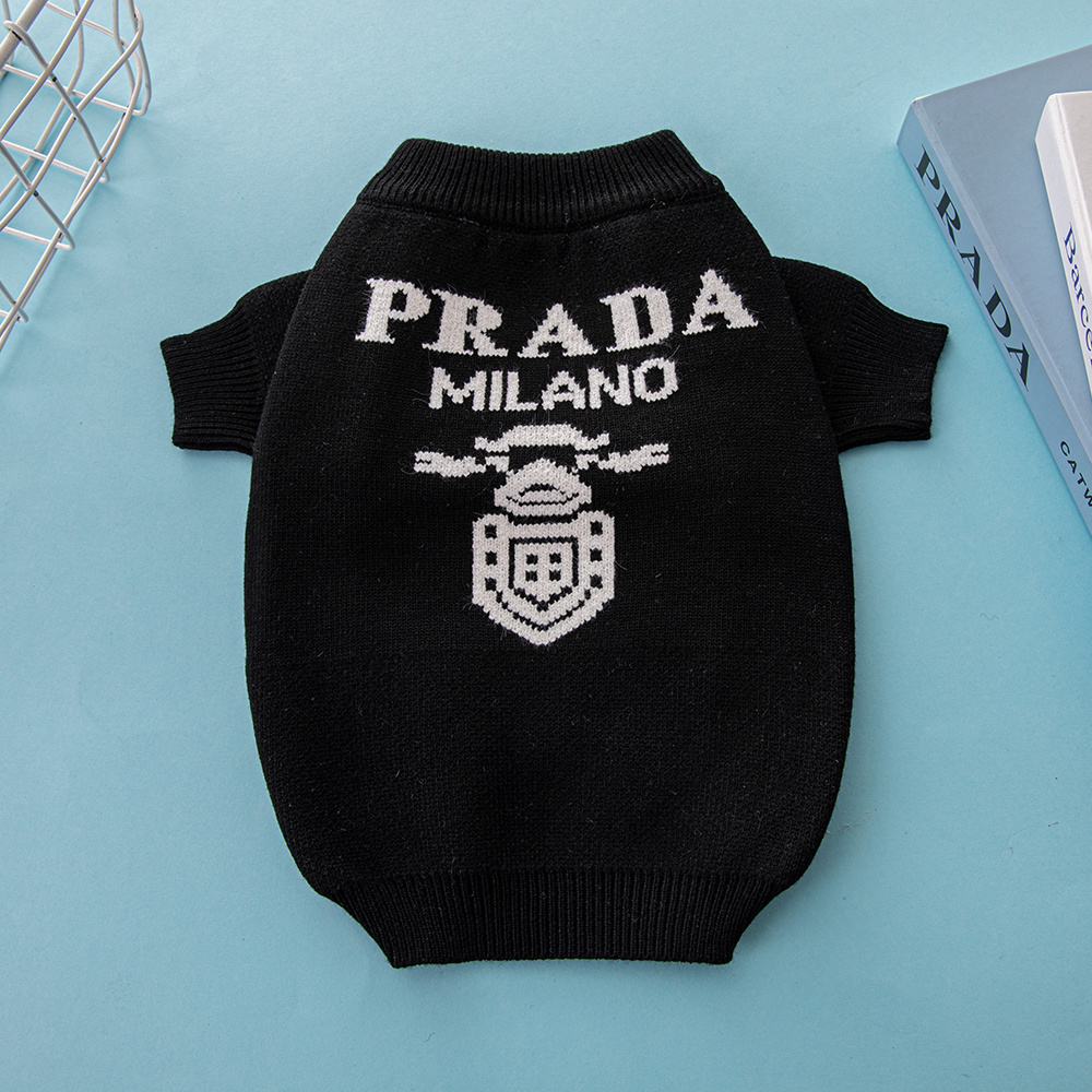 Free Shipping! Pawda-Inspired Designer Dog Sweater | Luxury Knitwear for Dogs with Milan Style | Wholesale & ODM/OEM Available
