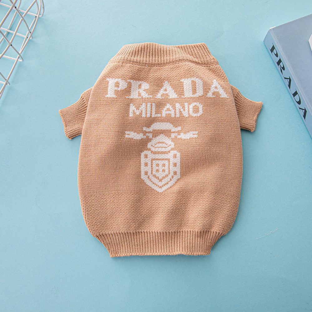 Free Shipping! Pawda-Inspired Designer Dog Sweater | Luxury Knitwear for Dogs with Milan Style | Wholesale & ODM/OEM Available