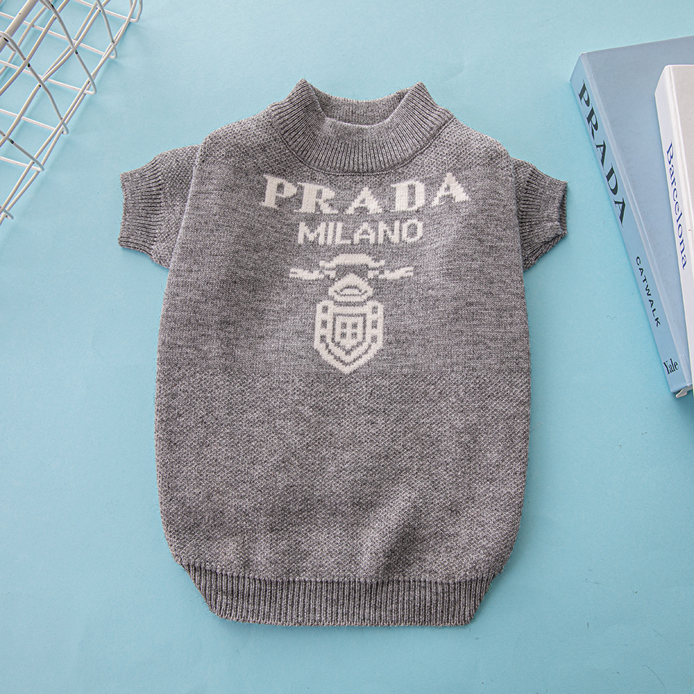 Free Shipping! Pawda-Inspired Designer Dog Sweater | Luxury Knitwear for Dogs with Milan Style | Wholesale & ODM/OEM Available