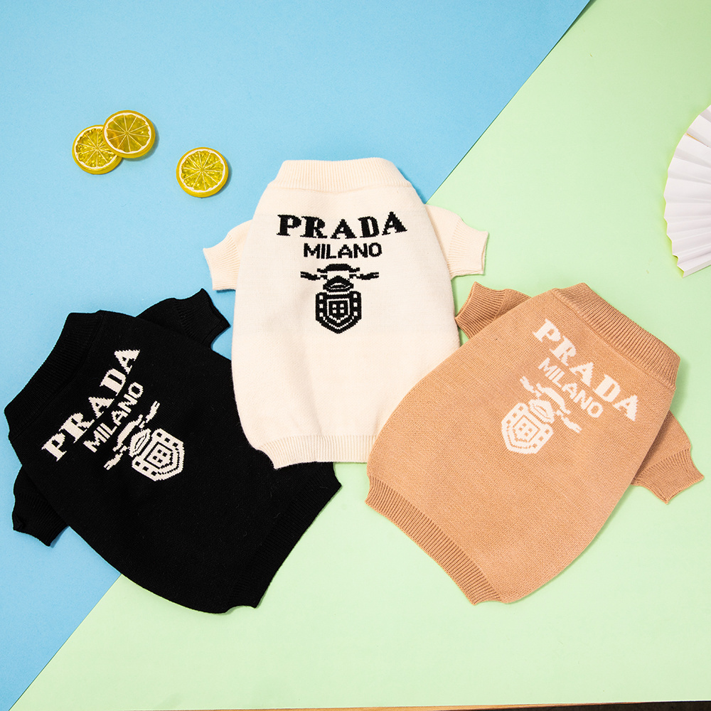 Free Shipping! Pawda-Inspired Designer Dog Sweater | Luxury Knitwear for Dogs with Milan Style | Wholesale & ODM/OEM Available