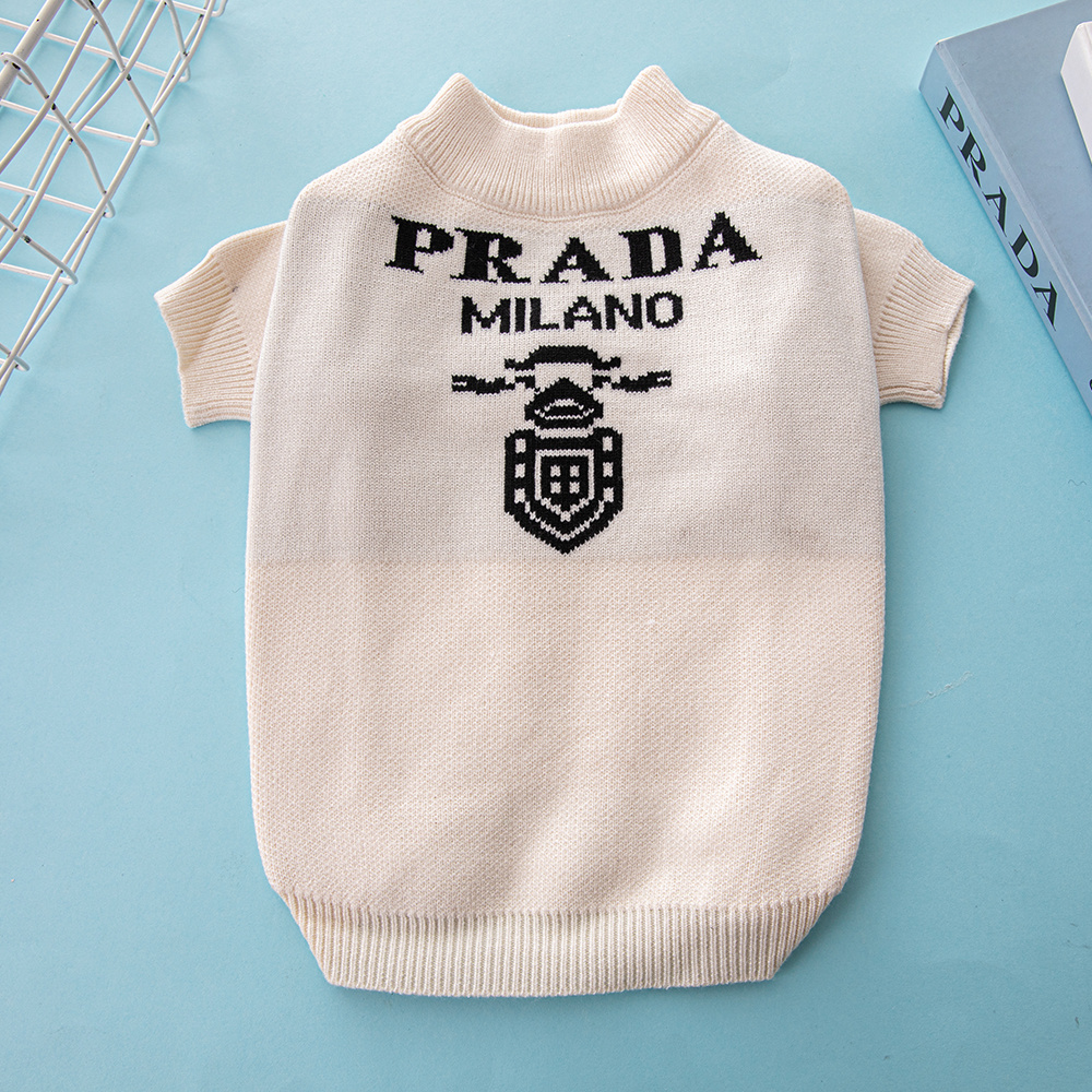 Free Shipping! Pawda-Inspired Designer Dog Sweater | Luxury Knitwear for Dogs with Milan Style | Wholesale & ODM/OEM Available
