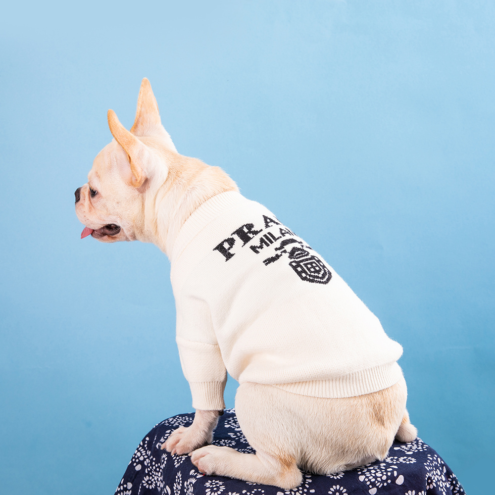 Free Shipping! Pawda-Inspired Designer Dog Sweater | Luxury Knitwear for Dogs with Milan Style | Wholesale & ODM/OEM Available