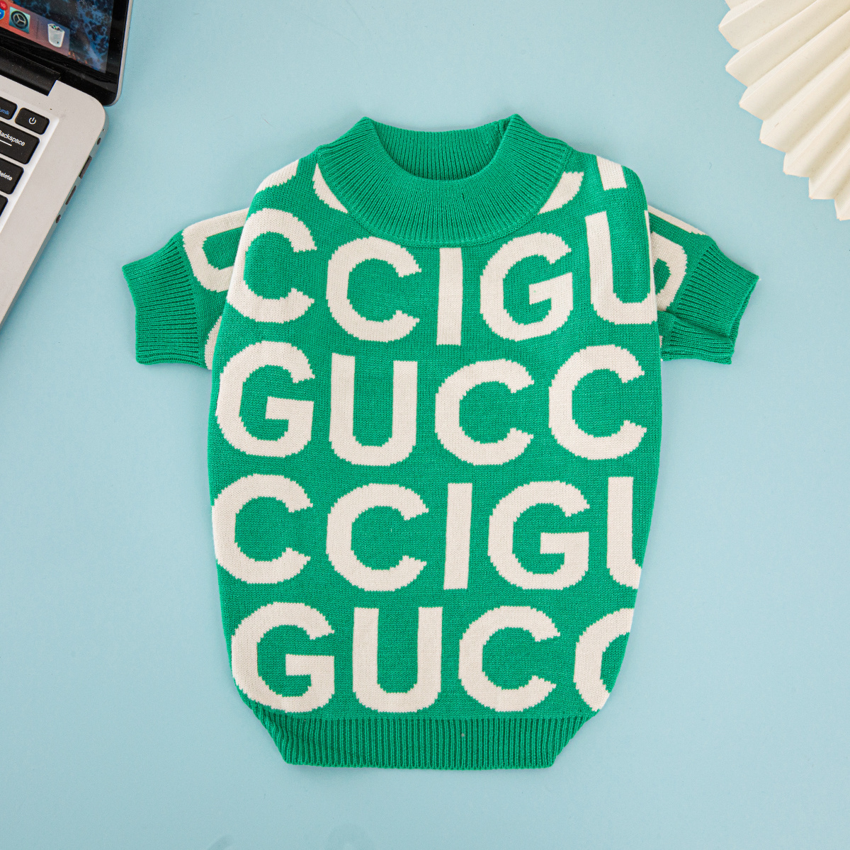 Free Shipping !GG Luxury Designer Dog Sweater Collection - Premium Knitted Dog Cardigan | Fashion Pet Apparel for Wholesale & ODM