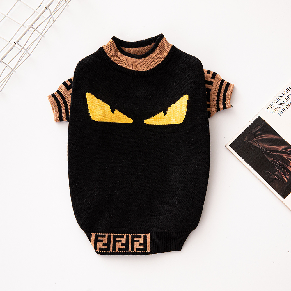 Free Shipping! Fendi-Inspired FF Monogram Dog Sweater – Luxury Dog Sweater
