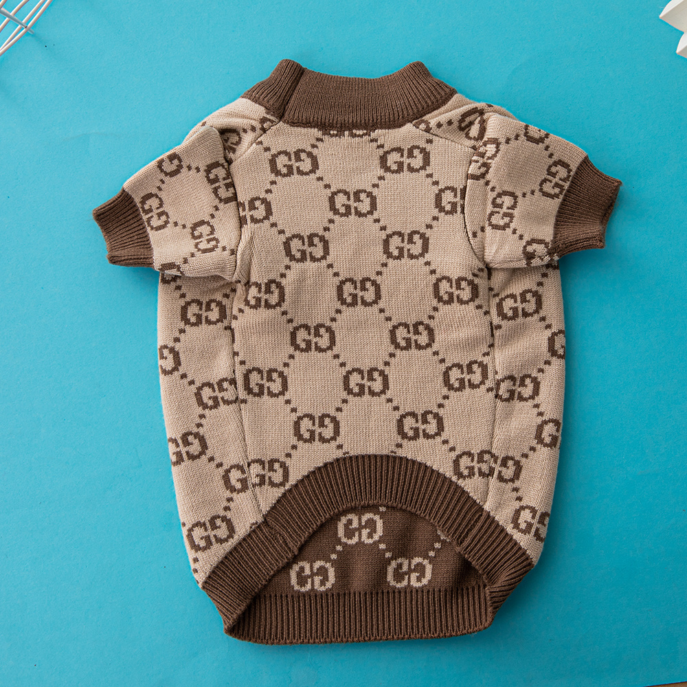Free Shipping! Luxury Designer Dog Sweater Wholesale Gucy Knitwear for Dogs | Custom ODM/OEM Available